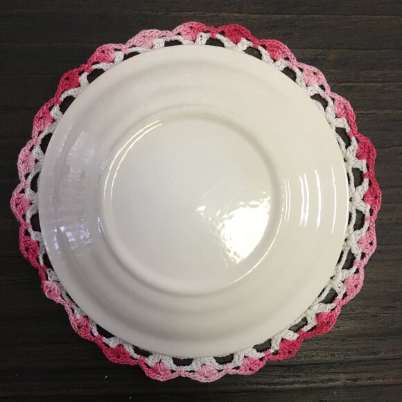 Seven Vintage Cornish Rose 22KT Gold Georgian Fine China Dessert Plates - Picture 9 of 16